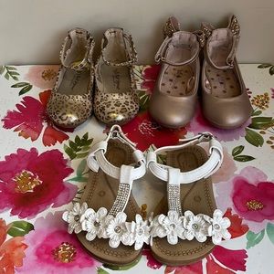 Little girls shoes. Size 5. 3 pairs.